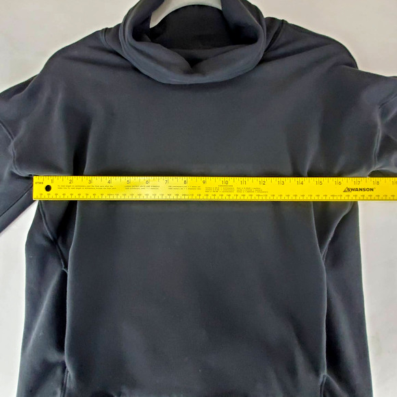 Lululemon Go Forward Black Turtleneck Cowlneck Pullover Sweater Sweatshirt Sz 4 - Picture 8 of 10